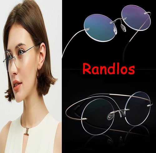 Retro runde randlos lesebrille - runde,
