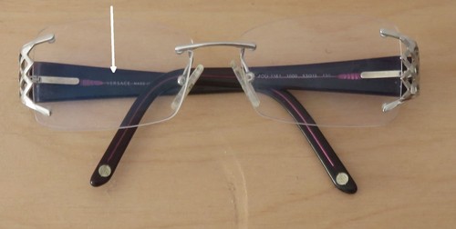 Versace brillenfassung randlos - versace,